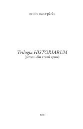 Trilogia Historiarum de Ovidiu Oana-Pârâu - fragment