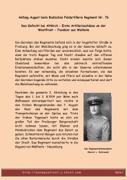Das Gefecht bei Altkirch - Sundgau Front