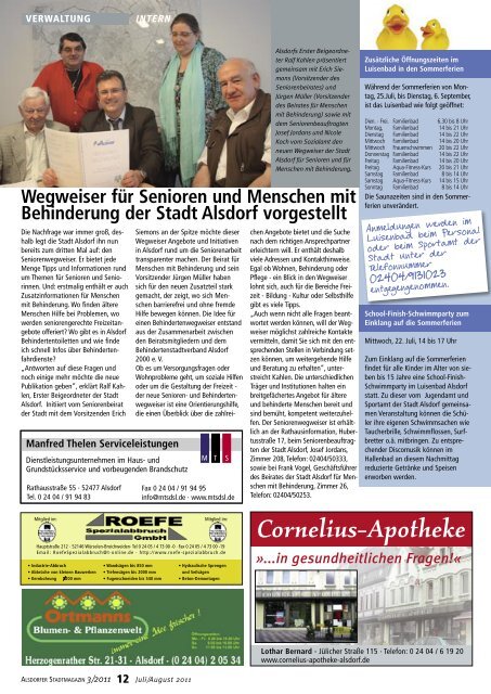 Ausgabe 45 - Alsdorfer Stadtmagazin