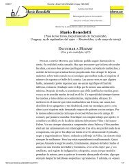 Escuchar a Mozart, Mario Benedetti (Uruguay, 1920-2009)