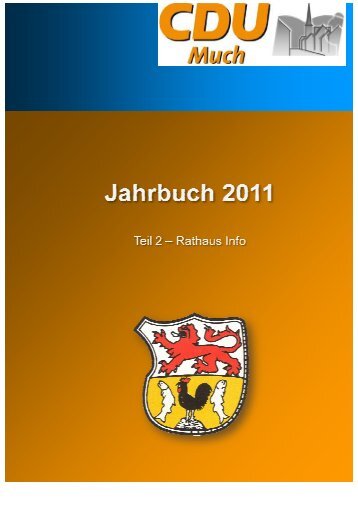 Jahrbuch 2011 - CDU MUCH