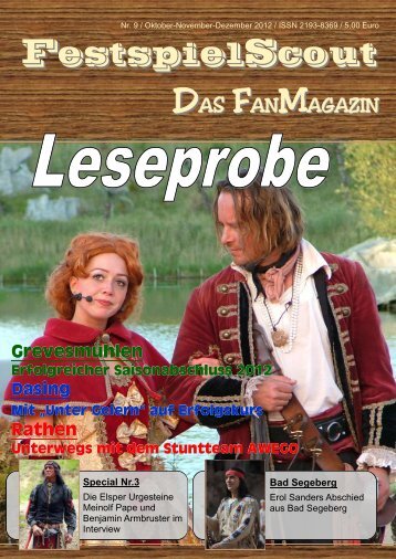 Hier ist eine Leseprobe zur Ausgabe Nr. 9 - FestspielScout.de