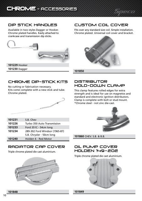 Speco and VHT Catalogue 2015