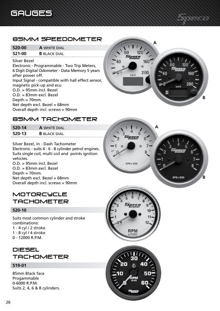 Speco and VHT Catalogue 2015