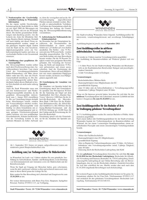 Blickpunkt Ausgabe 34-2010.pdf - Stadt Winnenden