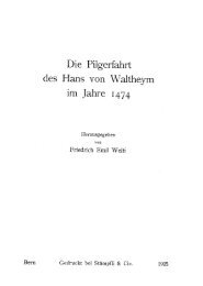 Hans von Waldheim, Pilgerfahrt 1474 – Textkritische ... - Bruder Klaus