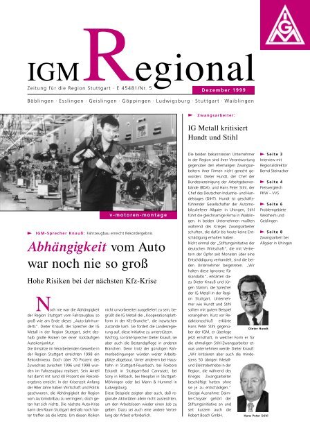 VVS-Firmenticket - IG Metall Region Stuttgart