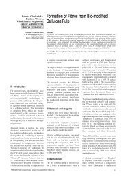 Formation of Fibres from Bio-modified Cellulose Pulp