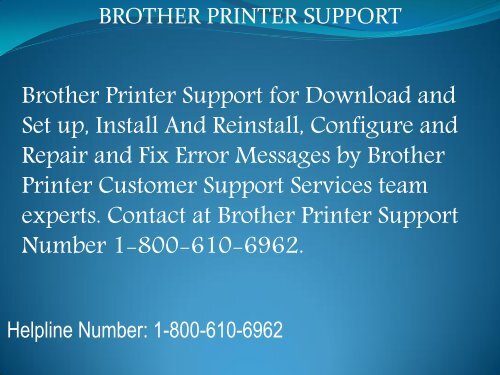 Brother Printer Support