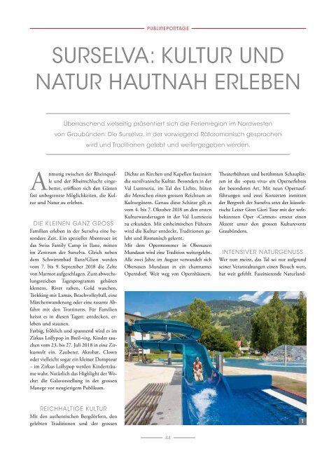 Graubünden Exclusiv – Sommer 2018