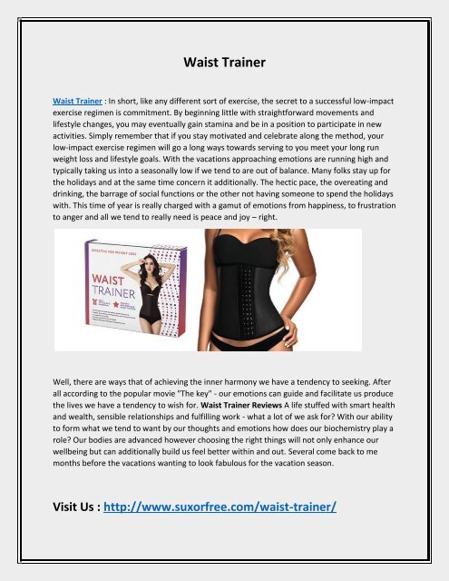 Makes Your Body Slim With Waist Trainer 