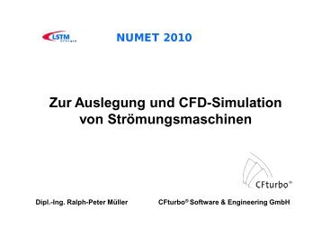 Zur Auslegung und CFD-Simulation von ... - CFturbo