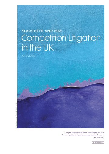 Competition Litigation brochure (PDF) - Slaughter and May