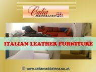 Italian Leather Furniture at best price-Calia Maddalena, UK