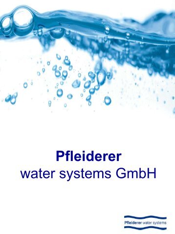 Produkte Wasserspeicherung - Pfleiderer water systems - Home