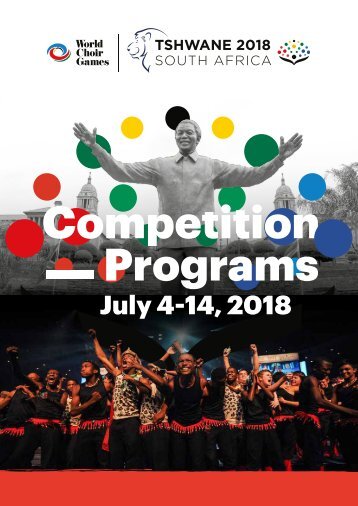 World Choir Games Tshwane 2018 - Competition Programs