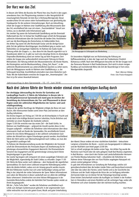Reichswaldblatt - Juli 2018