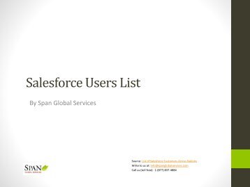 Salesforce Users List