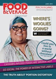 Food & Beverage Reporter June 2018