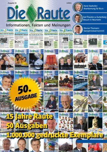 15 Jahre Raute 50 Ausgaben 1.000.000 gedruckte Exemplare