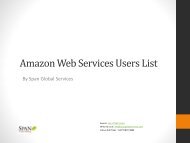 Amazon Web Services Users List