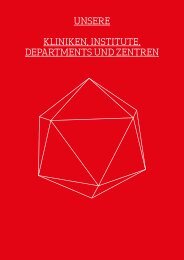 Geschäftsbericht 2017 – Kliniken, Institute, Departments und Zentren