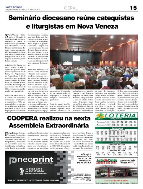 Jornal Volta Grande - Forquilhinha