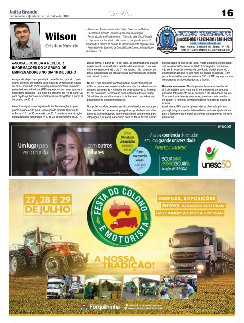 Jornal Volta Grande - Forquilhinha