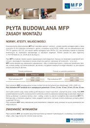 montaż płyt mfp - Pfleiderer