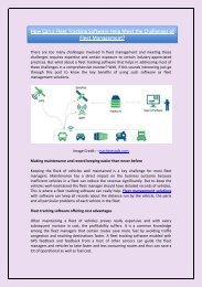 How Can a Fleet Tracking Software Help Meet the Challenges of Fleet Management