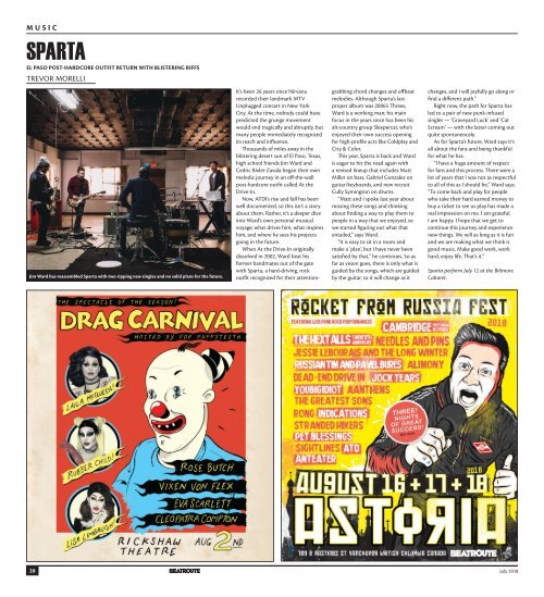 BeatRoute Magazine BC Print Edition July 2018