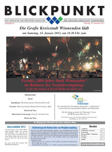 Blickpunkt Ausgabe 52-2011.pdf - Stadt Winnenden