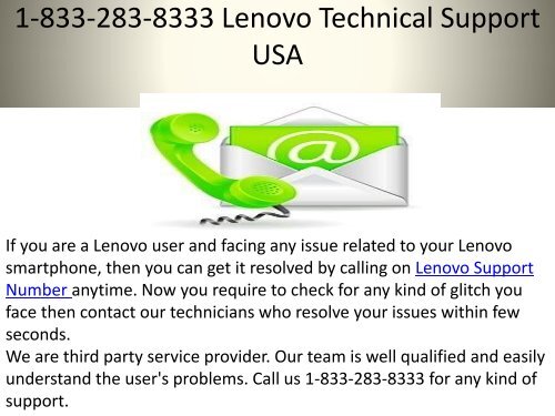 Resolve Any Bug 1-833-283-8333 Lenovo Phone Number