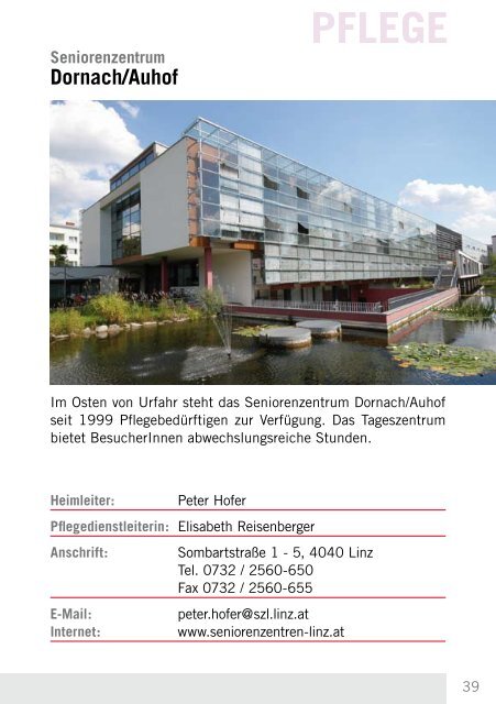 Broschüre Linz für SeniorInnen - Portal - Stadt Linz