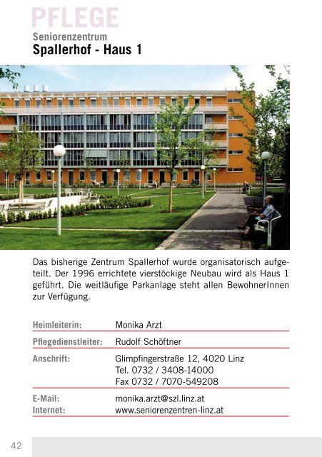 Broschüre Linz für SeniorInnen - Portal - Stadt Linz