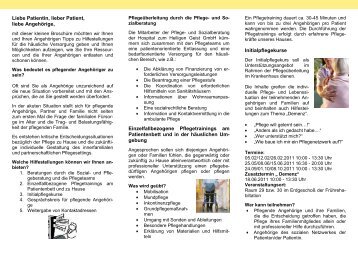 Flyer - Hospital zum Heiligen Geist