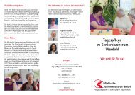 Tagespflege im Seniorenzentrum Werdohl - Märkische Kliniken
