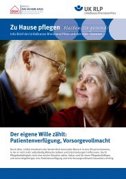 Patientenverfügung, Vorsorgevollmacht Zu Hause pflegen