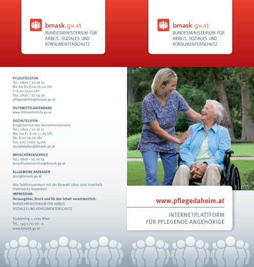 Folder Pflege daheim.indd - Plattform für Pflegende Angehörige