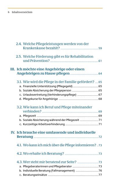 Ratgeber zur Pflege - Bundesministerium für Gesundheit