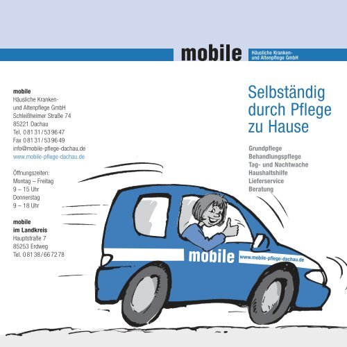 Selbständig durch Pflege zu Hause - mobile Häusliche Kranken ...