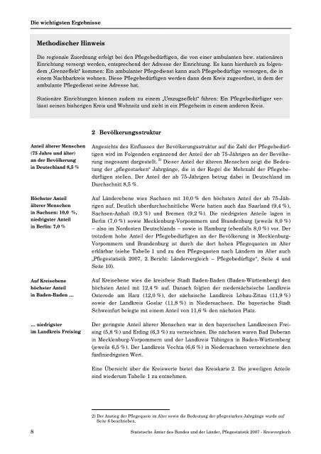 Pflegestatistik 2007 - Bayerisches Landesamt für Statistik und ...