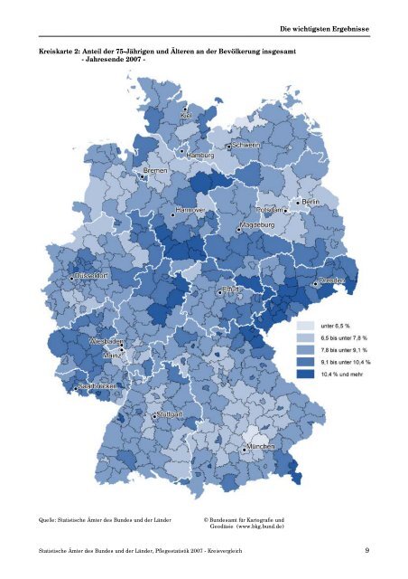 Pflegestatistik 2007 - Bayerisches Landesamt für Statistik und ...