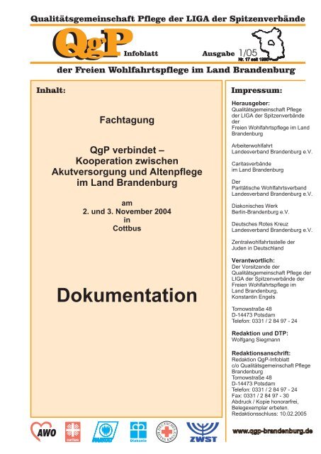 Kooperation und Vernetzung - die Quadratur ... - QgP Brandenburg
