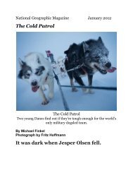 The Cold Patrol It was dark when Jesper Olsen fell. - ePetersons.com