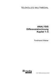 ANALYSIS Differenzialrechnung Kapitel 1–5 - Telekolleg