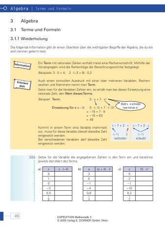 Algebra 3 - Verlag E. Dorner