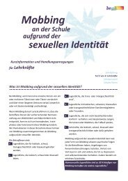 Was ist Mobbing aufgrund der sexuellen Identität? - Lesben- und ...