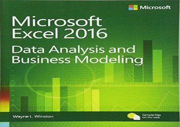 [+][PDF] TOP TREND Microsoft Excel Data Analysis and Business Modeling [PDF] 