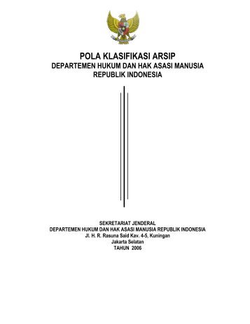 pola klasifikasi arsip - Selamat Datang di Bagian Umum Sekretariat ...